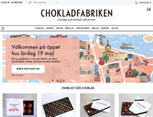 Tablet Screenshot of chokladfabriken.com